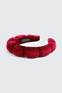 Ardene Cloud Headband in Burgundy | Polyester