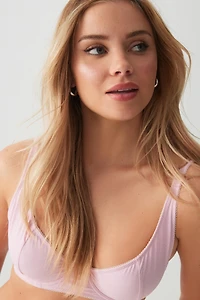 Haut de maillot bralette pointelle