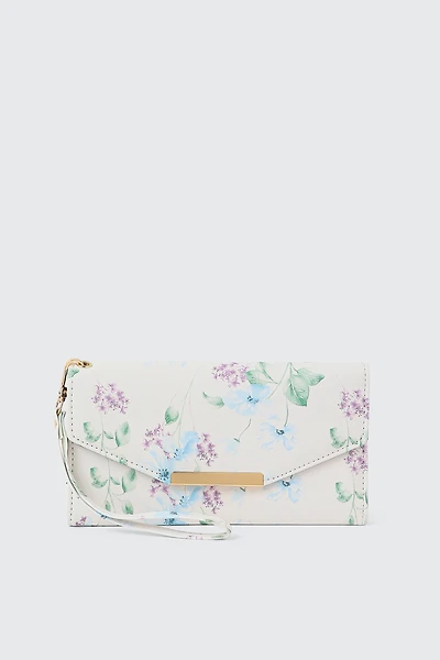 Ardene Rectangular Wallet in White | 100% Recycled Polyester | Eco-Conscious