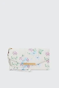 Ardene Rectangular Wallet in White | 100% Recycled Polyester | Eco-Conscious
