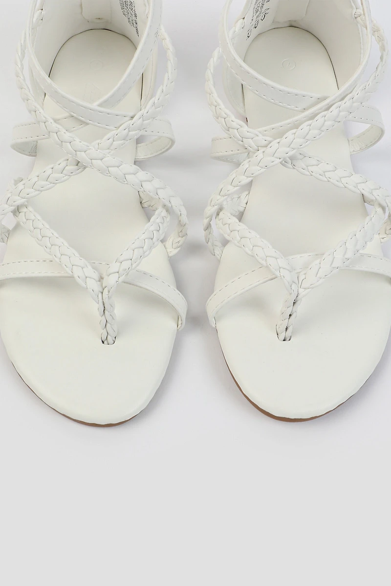 Sandales gladiateur tressées