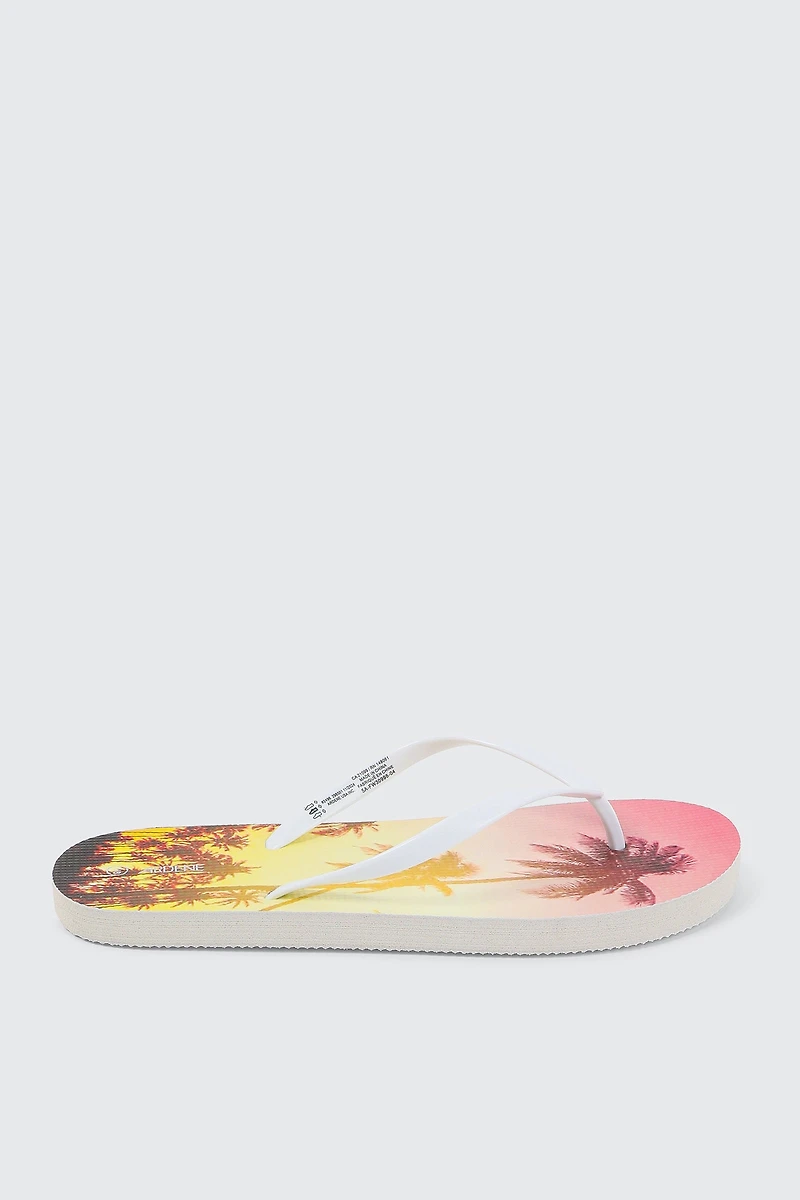 Ardene Sunset Flip-Flops Sandals in Medium Pink | Size | Eco-Conscious