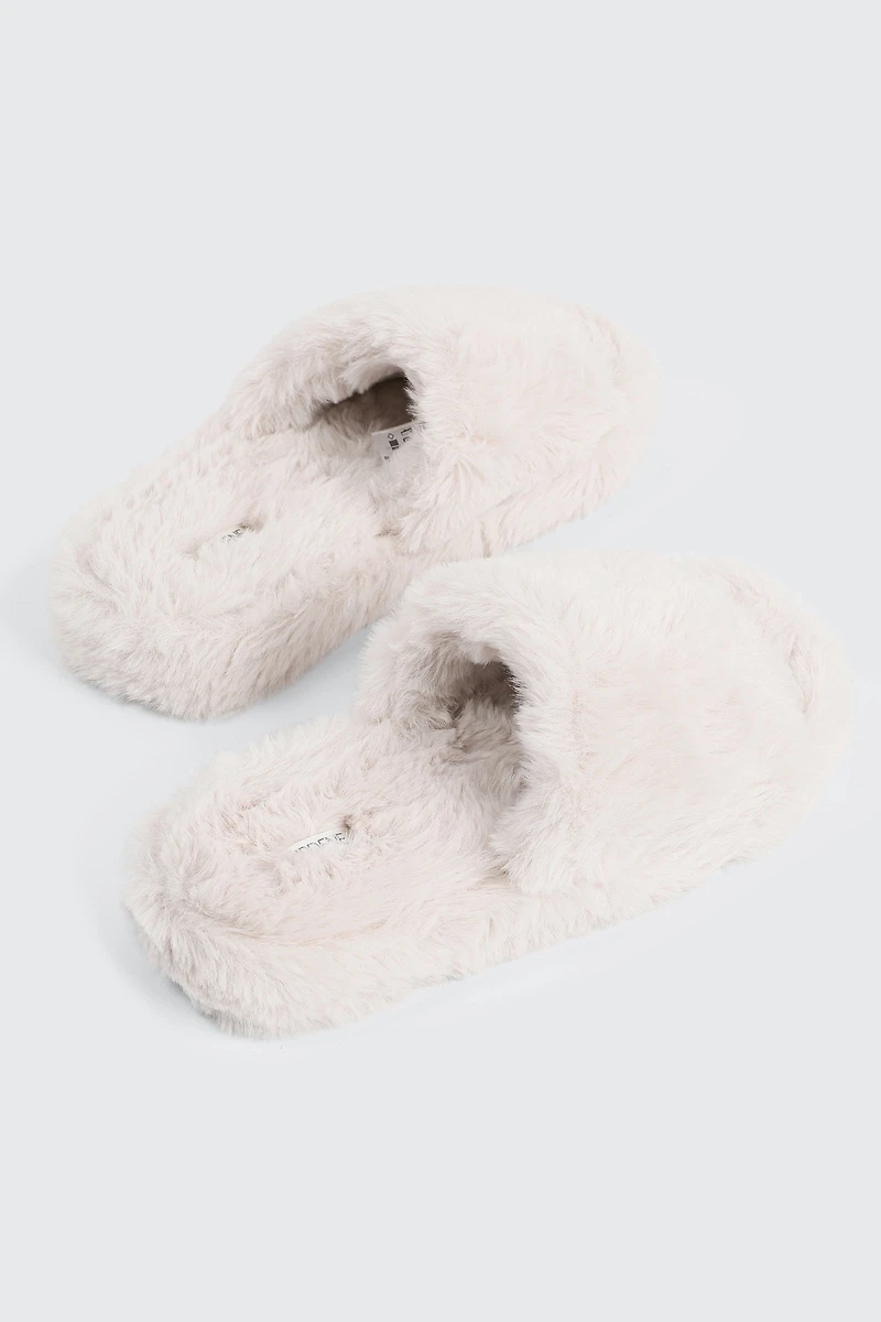 Pantoufles duveteuses