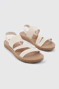 Sandales multibrides à talons plats