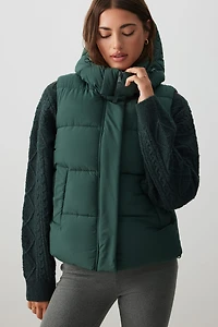 Ardene The Everyday Puff Vest in Evergreen | Size | Polyester