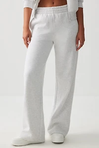 Ardene MADESOFT Fleece Straight Leg Sweatpants in Mushroom | Size | Polyester/Cotton | Eco-Conscious
