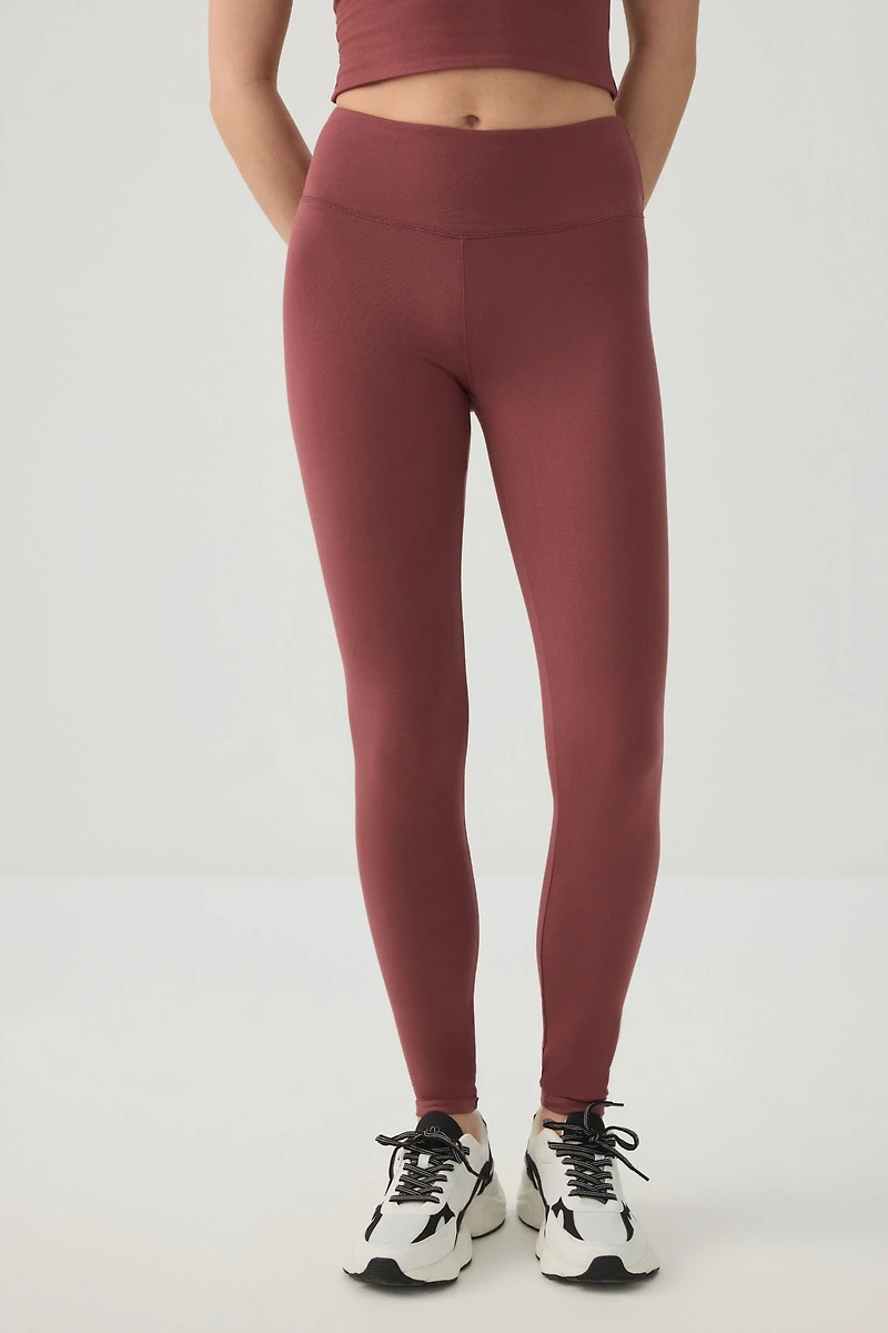Legging taille haute côtel