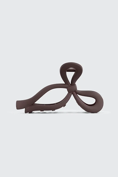 Ardene Bow Shaped Hair Claw in Brown