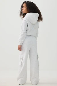 Pantalon cargo à jambe large en Molleton MADESOFT