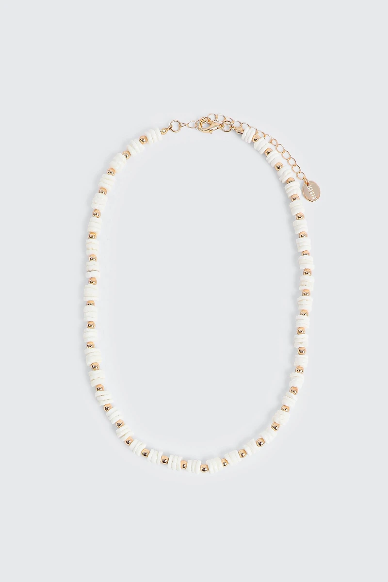 Ardene Beaded Necklace in Gold