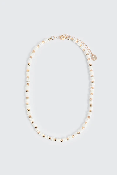 Ardene Beaded Necklace in Gold