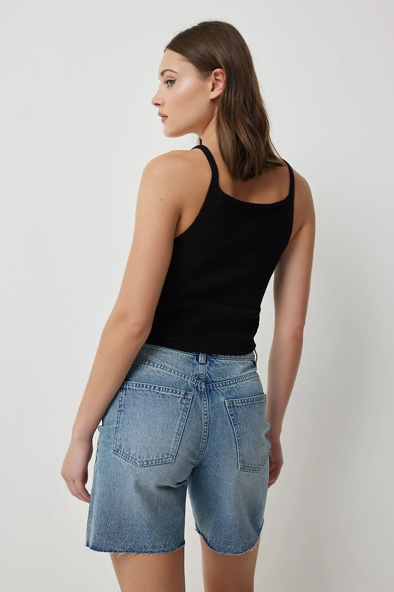 Camisole en tricot texturé