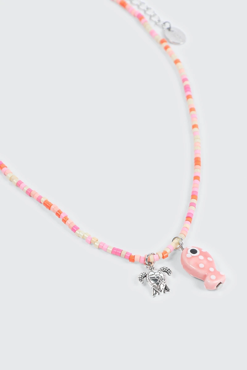 Collier à breloques océan