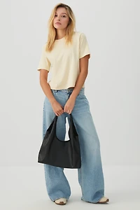 Grand sac d'épaule à poignée torsadée