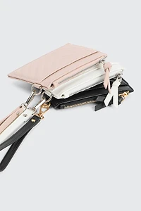 Portefeuille plat surpiqu