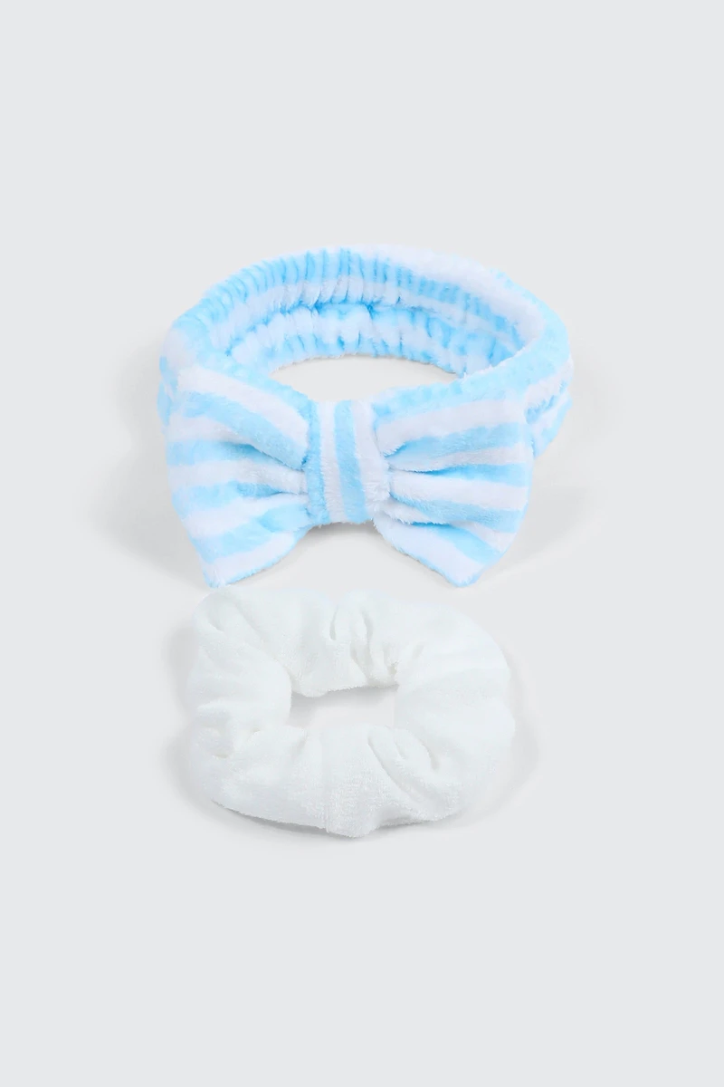 Ensemble douillet bandeau et chouchou