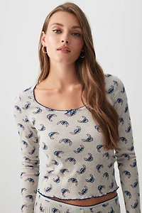 Ensemble pyjama Stitch en pointelle