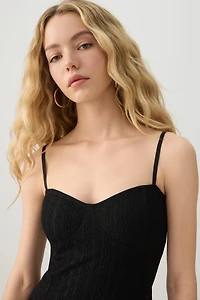 Combishort bustier en dentelle