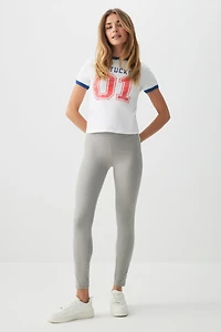 Ardene Contrast Stripe Leggings in Grey | Size | Polyester/Elastane