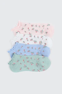 4 paires de socquettes ondulées