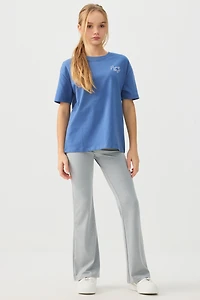 Pantalon évasé uni