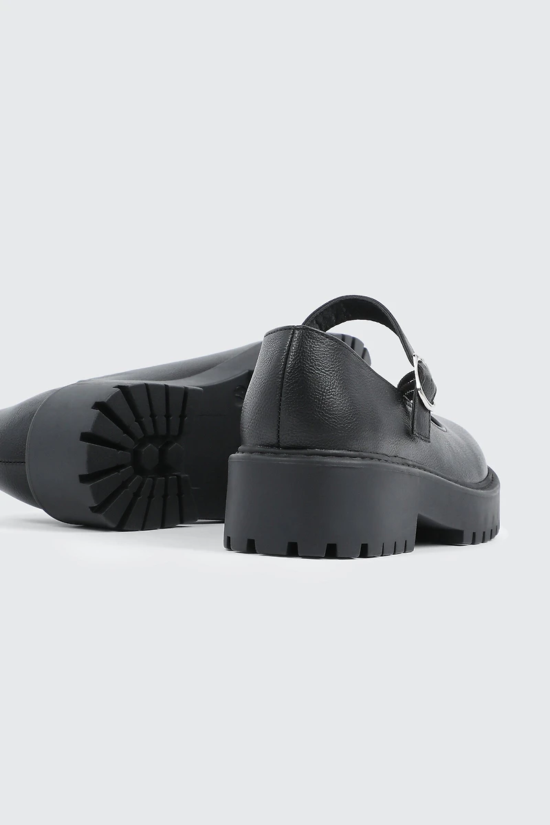 Chaussures Mary Jane à semelle crantée