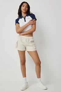 Ardene Low Rise Cargo Shorts in Beige | Size | 100% Cotton