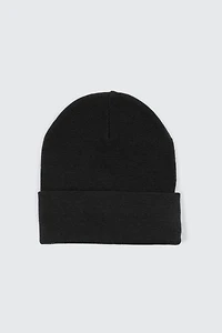 Ardene Super Soft Solid Beanie in Black | Polyester/Elastane