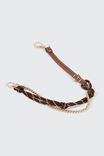 Ardene Rope & Chain Bag Cham in Brown | Faux Leather