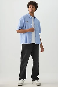 Jean à jambe droite extensible