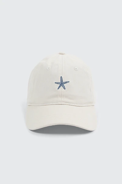 Ardene Starfish Cap in Off-White | 100% Cotton