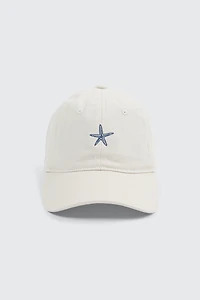 Ardene Starfish Cap in Off-White | 100% Cotton