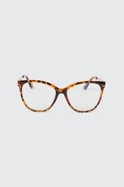 Ardene Blue Light Cat Eye Glasses in Brown