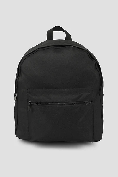 Ardene Man Canvas Backpack For Men in Black | Polyester | Eco-Conscious
