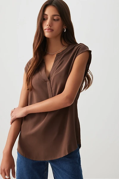 Ardene Dolman Cap Sleeve Tunic in | Size | Viscose | Eco-Conscious | 100% Recycled