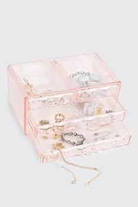 Ardene 4-Drawer Storage Box in Medium Pink