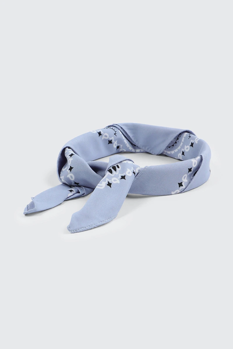 Ardene Paisley Bandana in Light Blue | Polyester