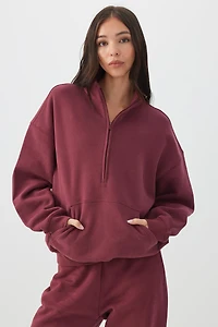 Chandail à demi-glissière en Molleton MADESOFT