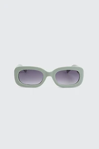 Ardene Rounded Rectangle Sunglasses in Sage