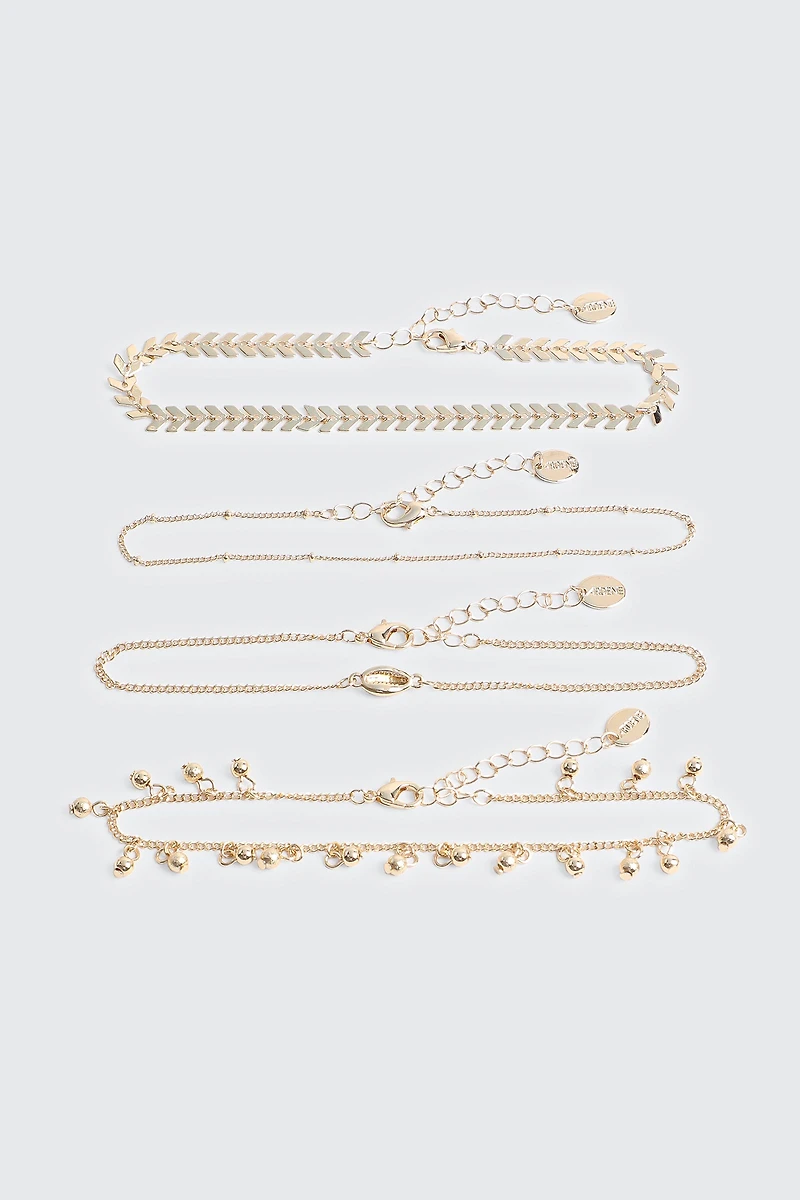 Ensemble de 4 chaînes de chevilles