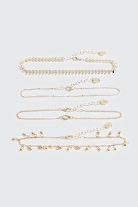 Ensemble de 4 chaînes de chevilles