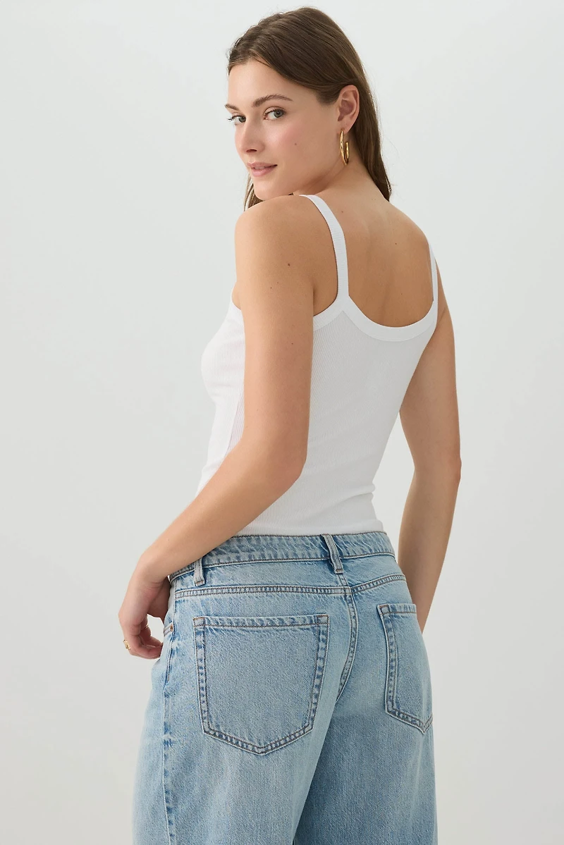 Camisole côtelée Basic