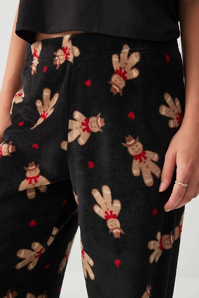 Ardene SUNDAYSOFT Flared PJ Pants in Black | Size | Polyester | Eco-Conscious