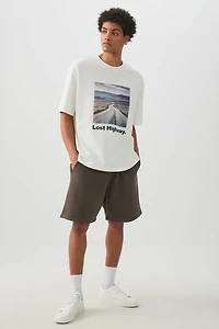 T-shirt carré graphique