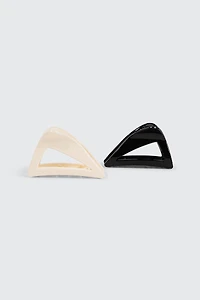 Ardene 2-Pack Asymmetric Cutout Hair Claws