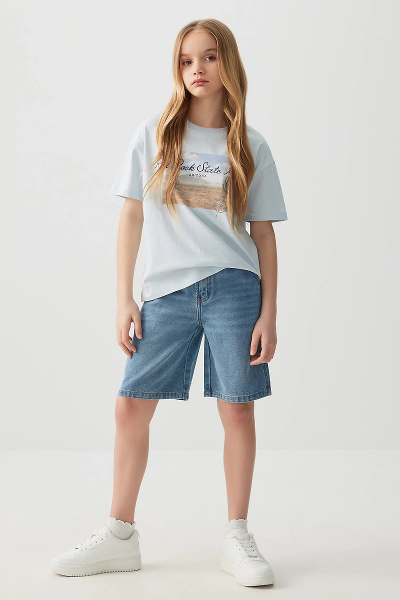 Bermuda menuisier en denim