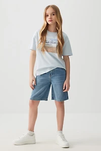 Bermuda menuisier en denim