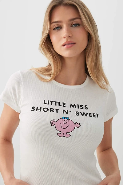 Ardene Little Miss Baby T-Shirt in White | Size | 100% Cotton