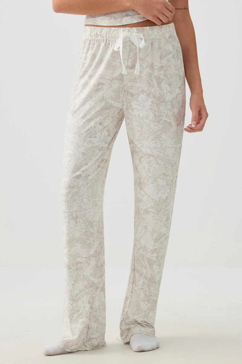 Pantalon de pyjama camouflage en tissu HUSHKNIT