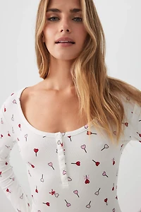 Combishort pyjama en tissu HUSHKNIT